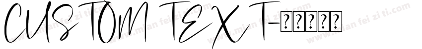 CUSTOM TEXT字体转换